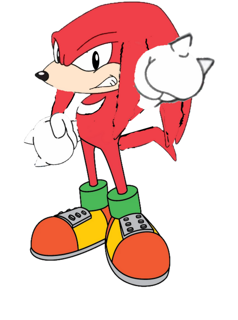 Knuckles Rage Classic Knuckles Angry Punch 2D.png by TryfonasGogos on DeviantArt