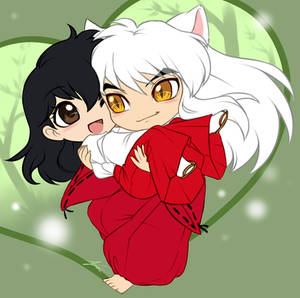 Chibi Commission: Inuyasha and Kagome