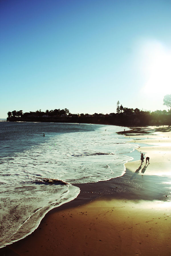 The beach