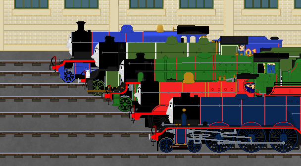 Hanging out with the big engines trio by Thenewmikefan21 on DeviantArt