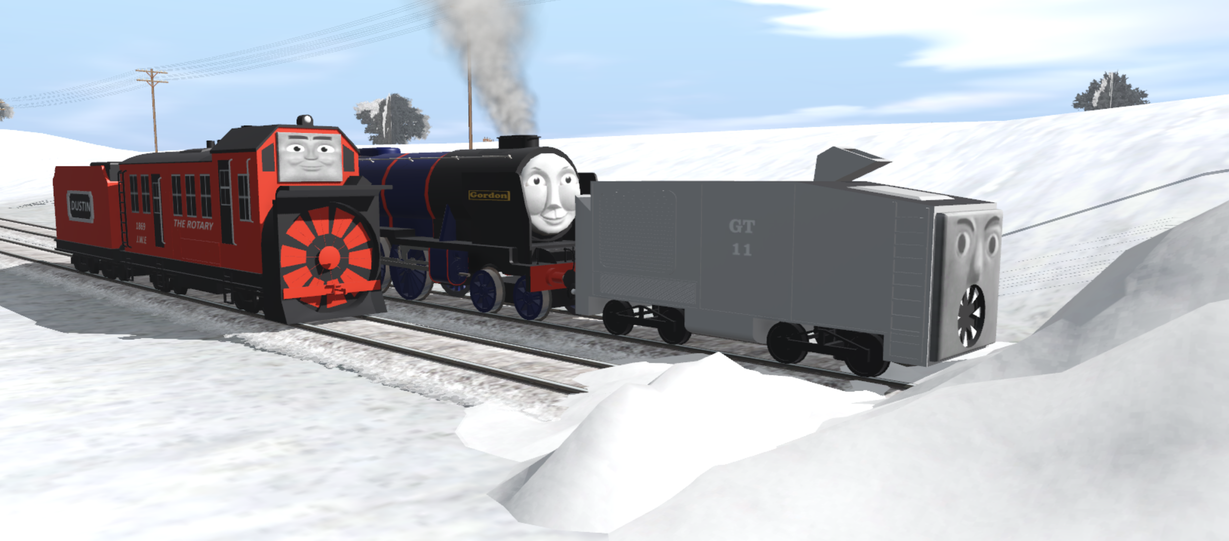 Gordon and Dustin's Snow Job by Thenewmikefan21 on DeviantArt