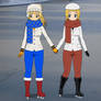 Cordia and Tiffany on Ice