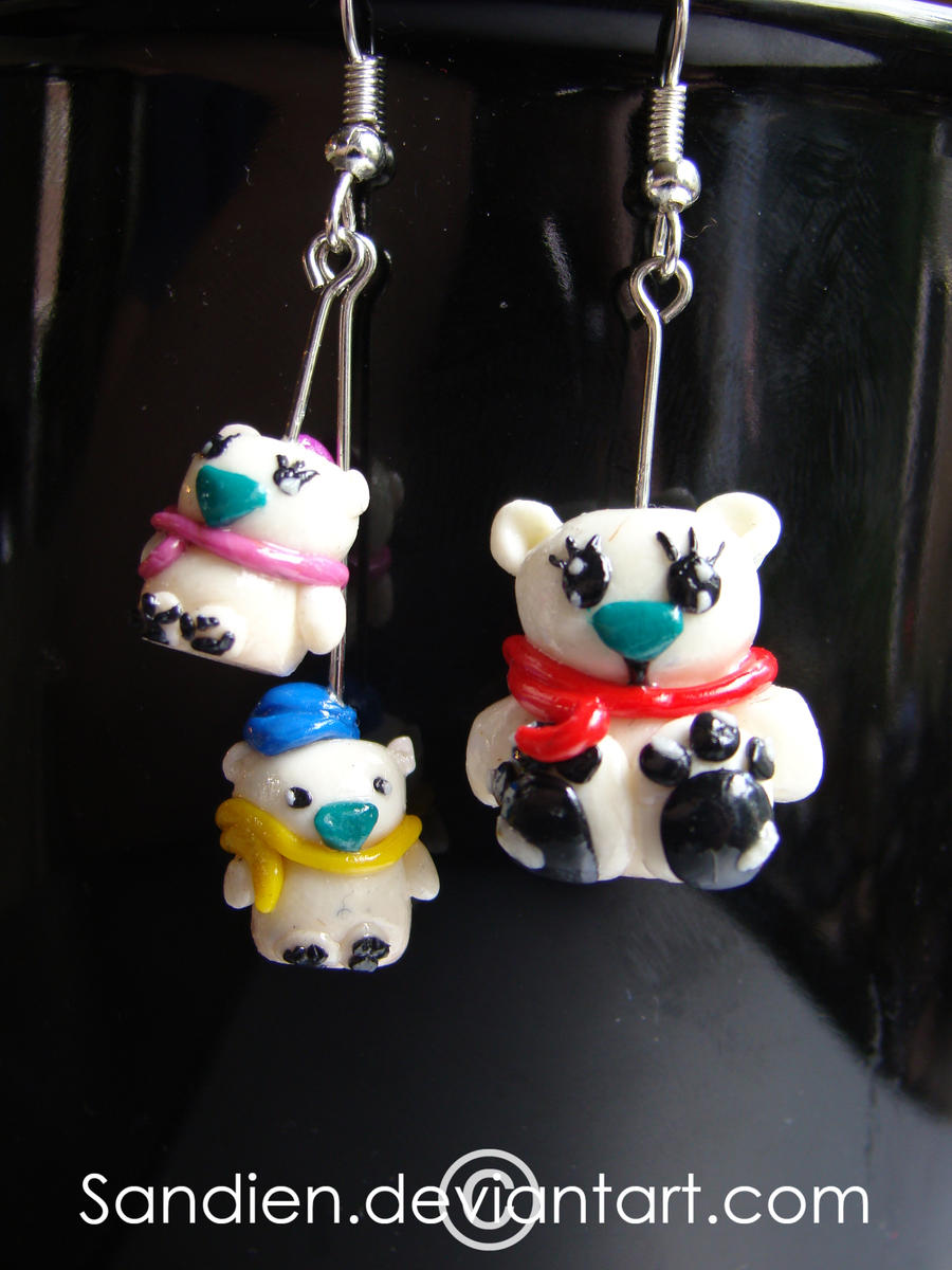 Polar Bear Earrings