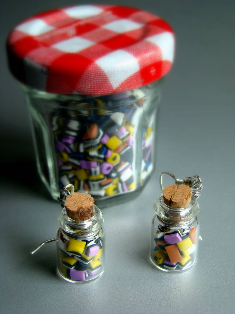 Liquorice allsorts in a bottle