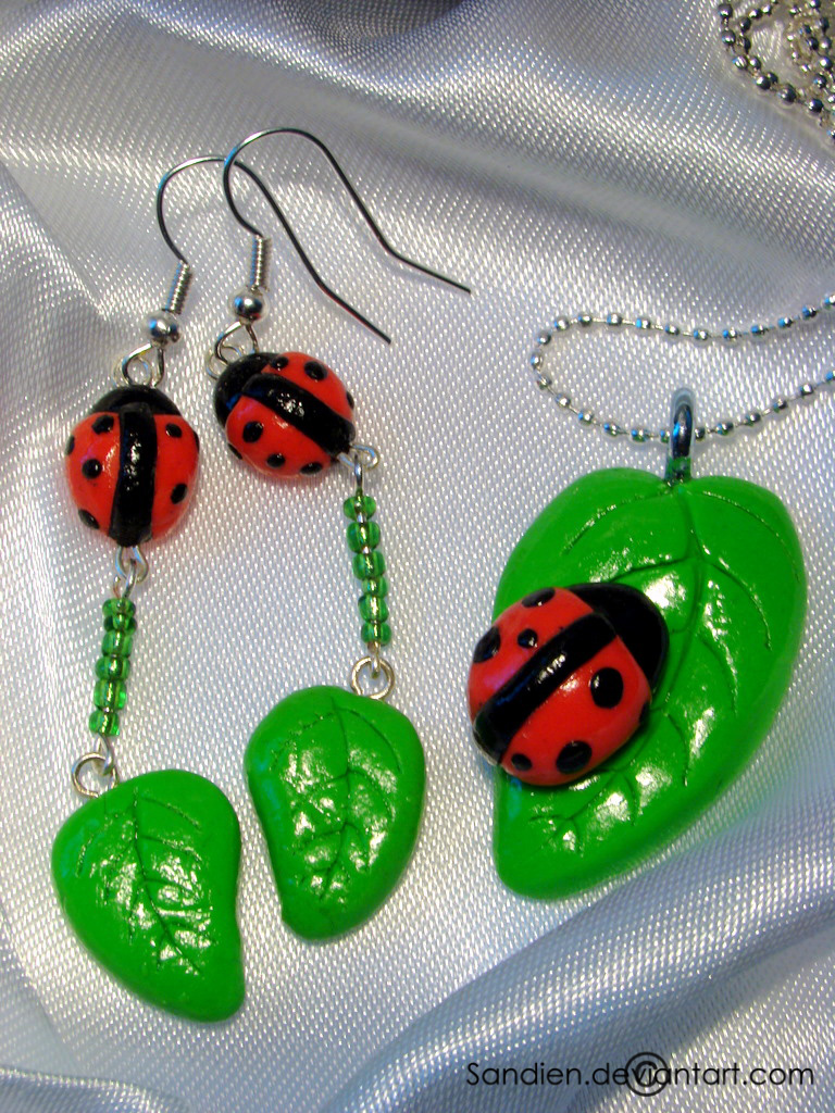 Ladybug jewelry set