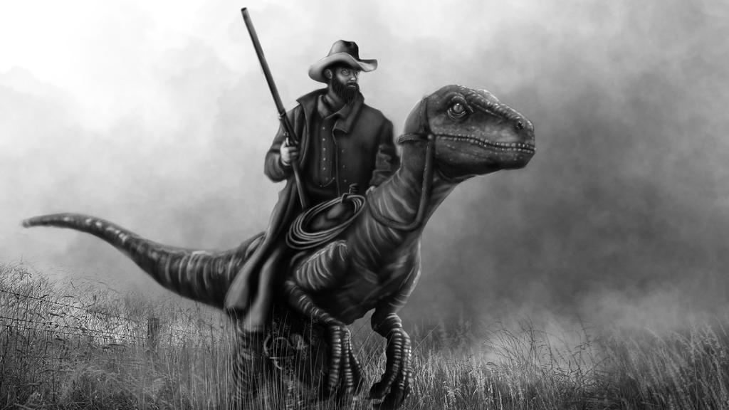 Deviantart Raptor Riding Cowboy Raptor Concept by JC1207 on DeviantArt