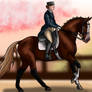 Dressage at dusk $5