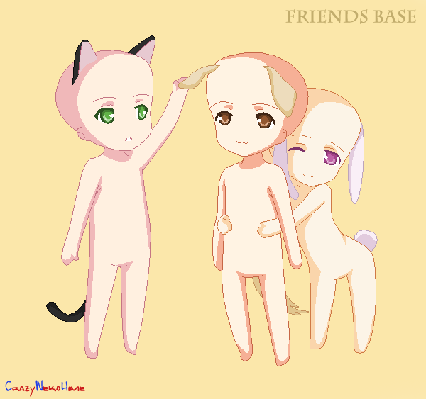 Friends :BASE: by milky-pixels on DeviantArt