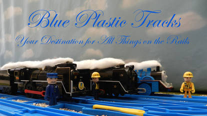 Blue Plastic Tracks Banner!