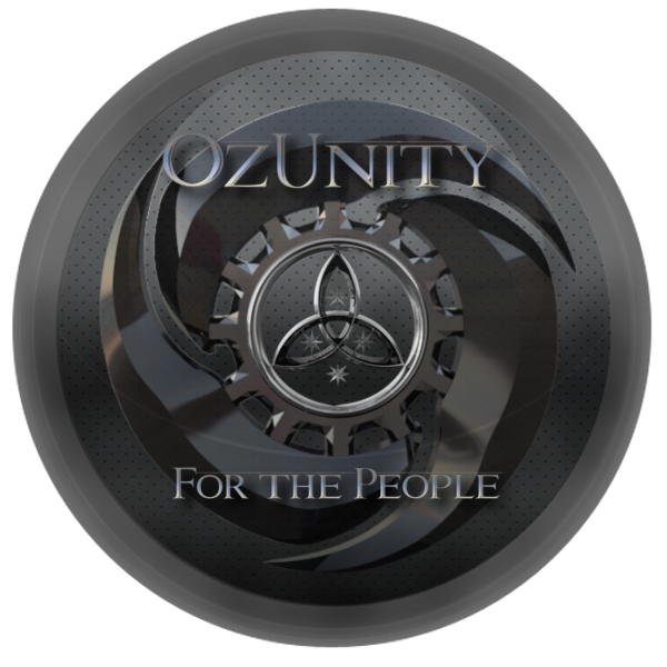 OzUnity Black Sticker