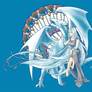 BlueEyes White Dragon and Maiden with Eyes of Blue