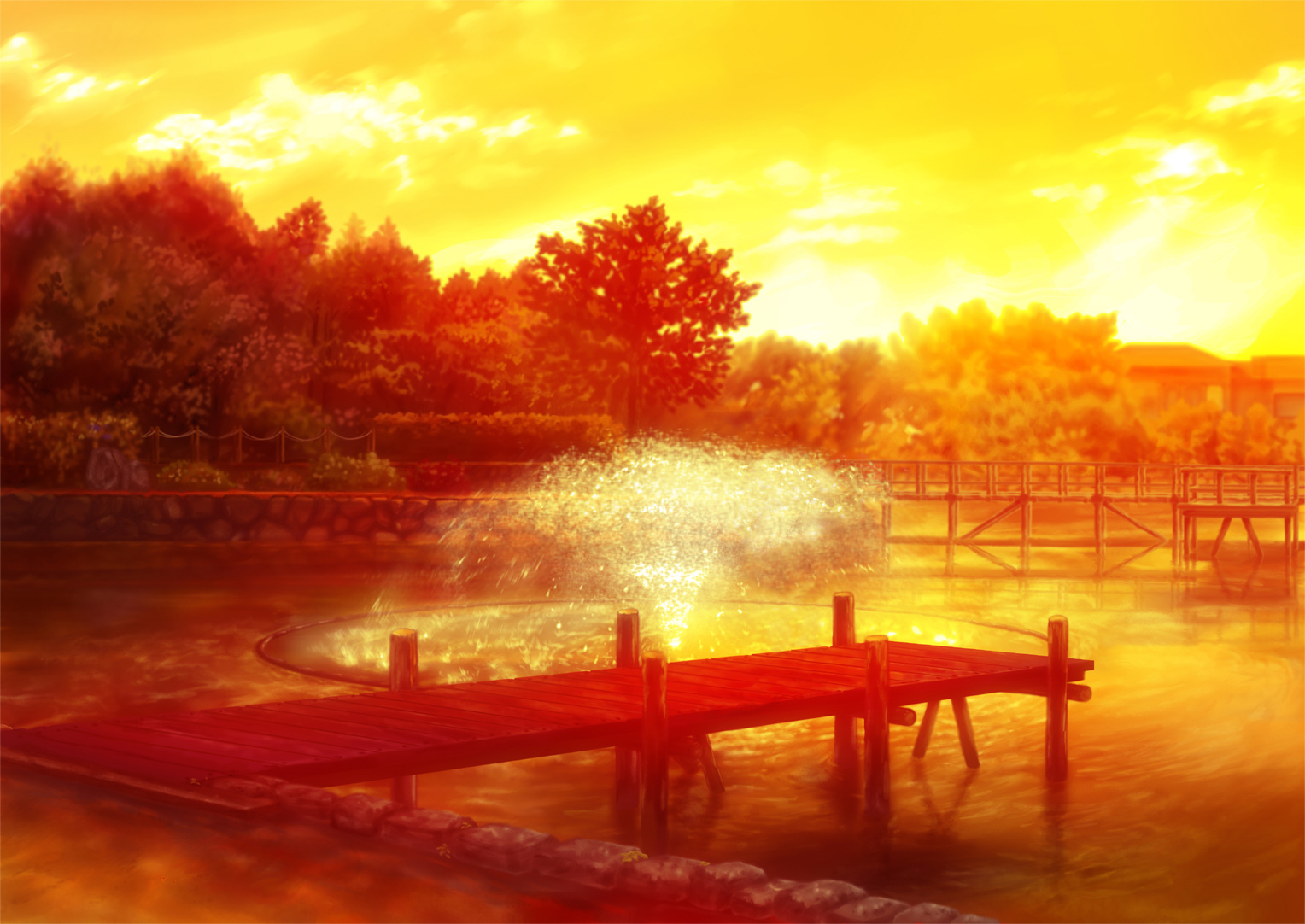 Clannad Sunset Lake Clean