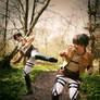 Attack on Titan Cosplay: Levi and Eren