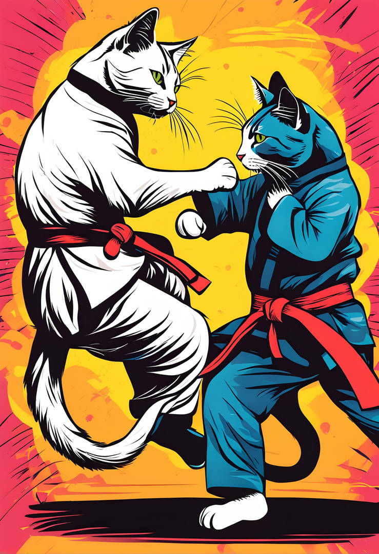 Karate Cats By AnrieAlexis On DeviantArt karate-cats-by-anriealexis-on-deviantart