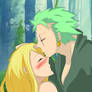 Zoro kiss Stella after two years (One Piece oc)