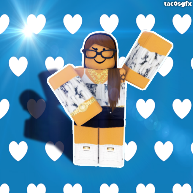 Heart Background With My Roblox Character Roblox By Tac0sgfx On Deviantart - roblox avatar girl with background