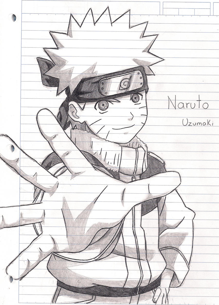 ArtStation - Drawing Naruto Uzumaki Character With Pencil