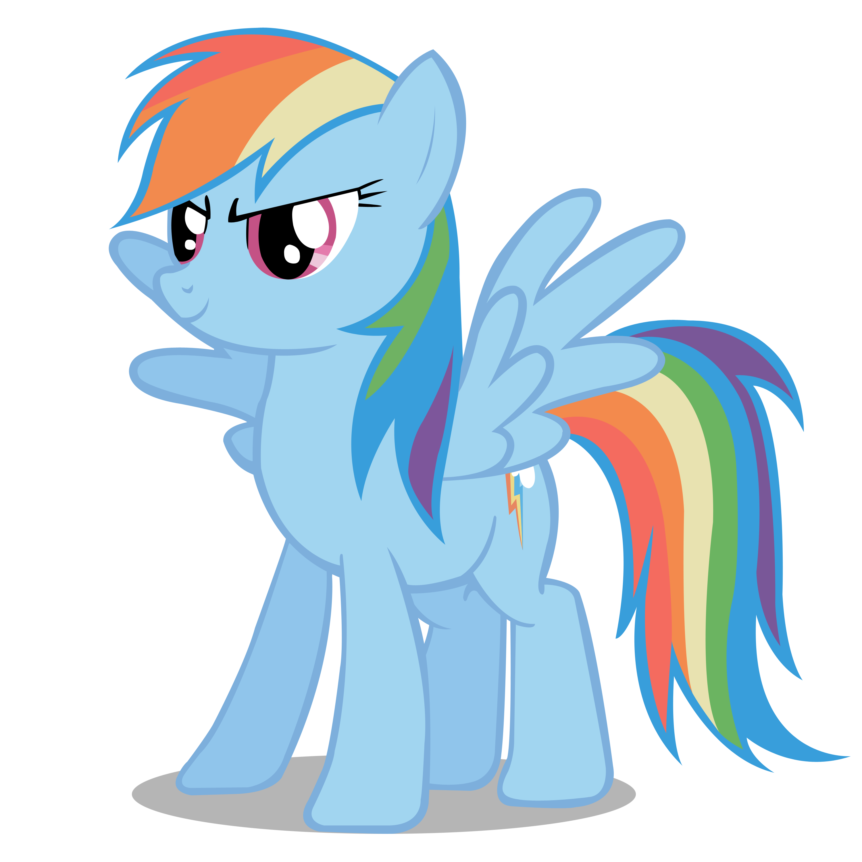 Rainbow dash vector