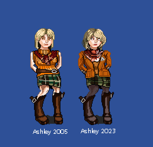 ashley graham (resident evil and 2 more) drawn by shardanic