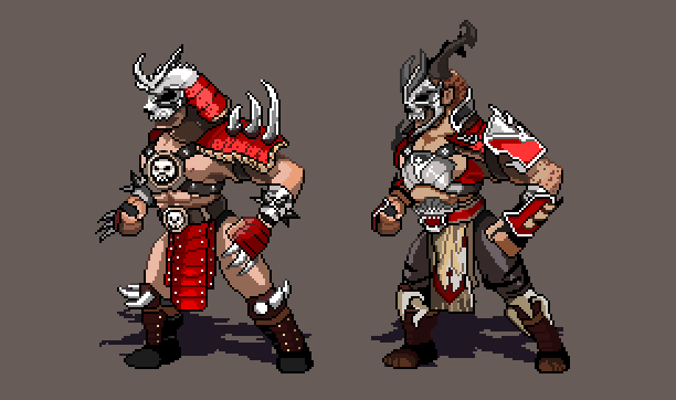 Shao Kahn Variants (Outworld RulerGeneral Shao) by DigDougArt on DeviantArt