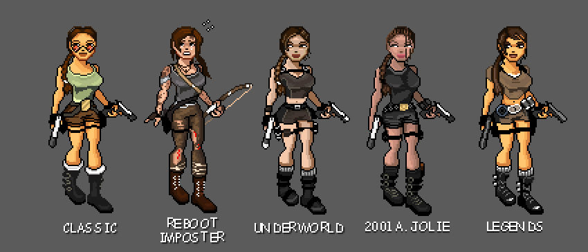 Lara Croft Ritual Skin Many Faces of Lara Croft (Skin Set) by DougyFreshArt on DeviantArt