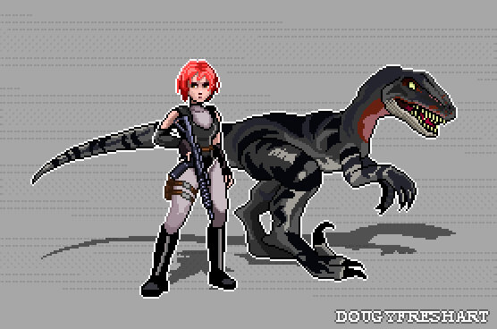 Raptor (DIno Crisis) by DougyFreshArt on DeviantArt