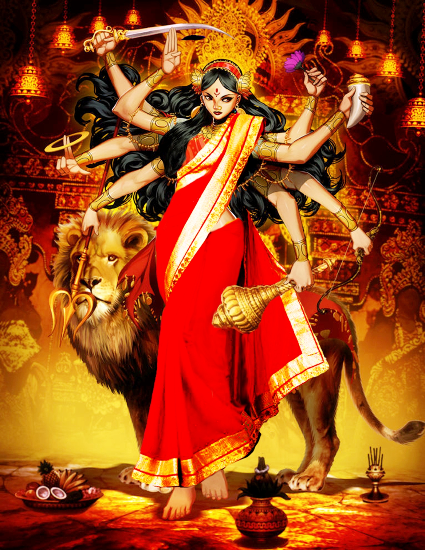 Durga Maa by Ravimishra085 on DeviantArt