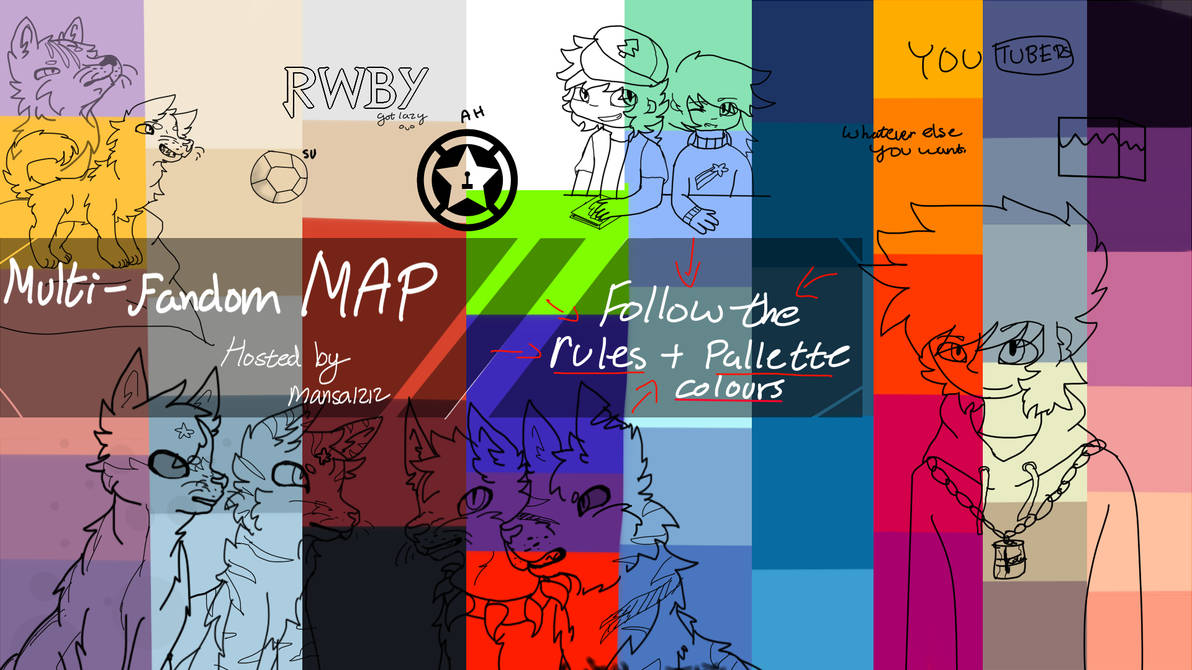 Multifandom Wheel MULTI-FANDOM MAP! Link in below, join in! by mansa1212 on DeviantArt