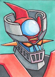 Tranzor Z / Mazinger Z sketch card