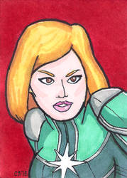 Captain Marvel sketch card