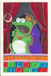 King Wart from Super Mario 2 USA in gouache