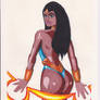 Princess Ariel from Thundarr in gouache
