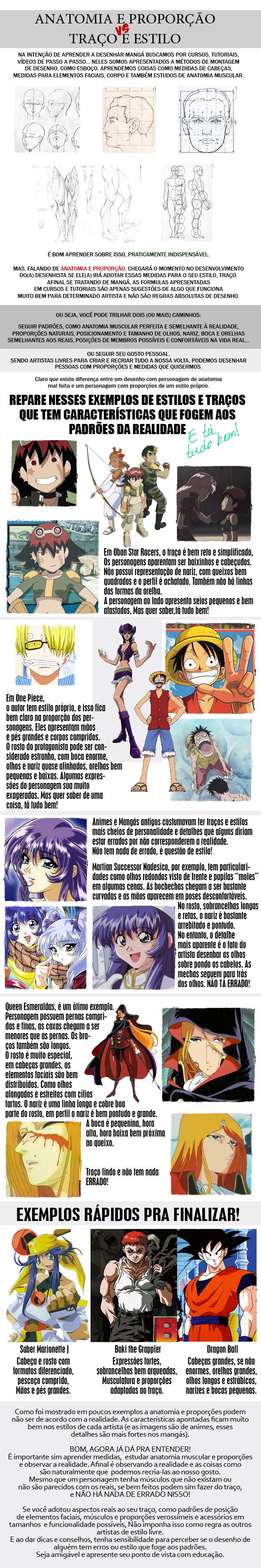 Olhos, sobrancelhas e expressões da boca dos personagens de anime