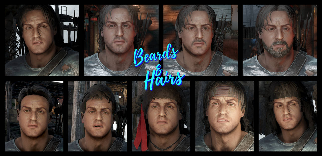 Fallout 4 - Rambo RACE - released by klaatu269 on DeviantArt