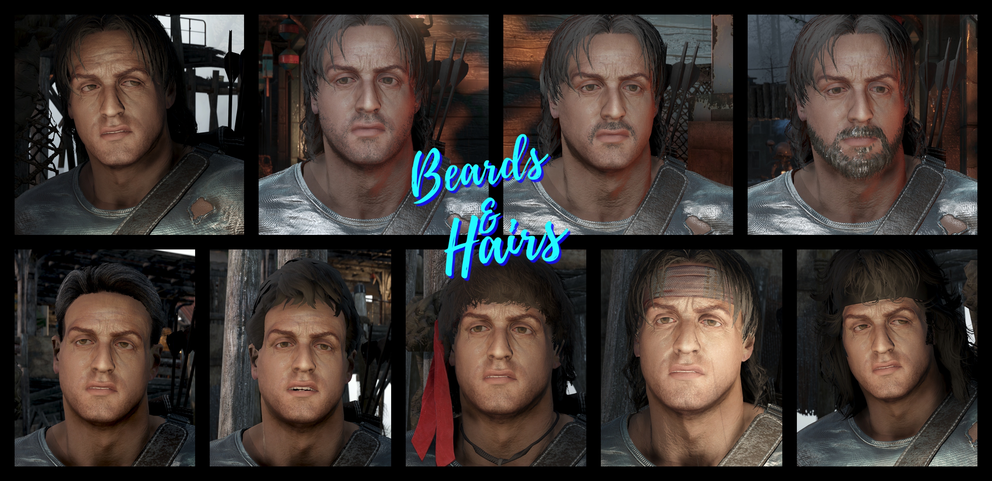 Fallout 4 - Rambo RACE - released by klaatu269 on DeviantArt