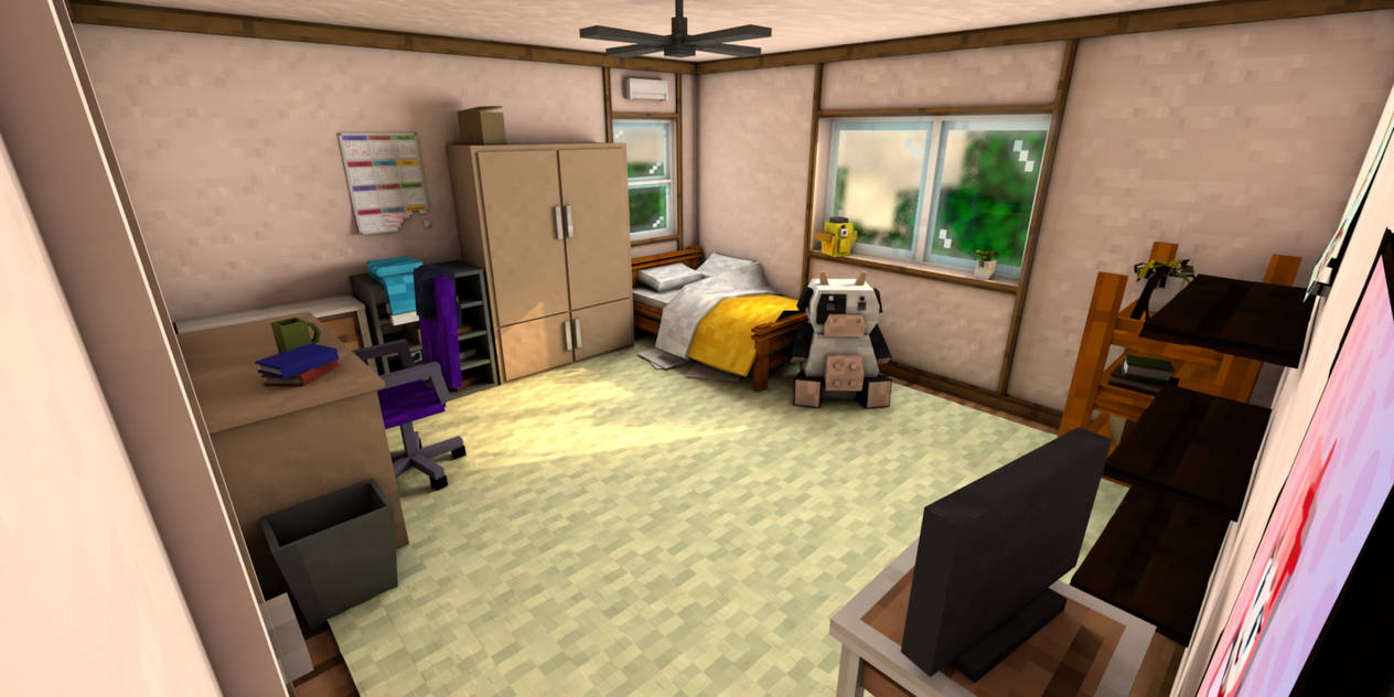 Minecraft DDLC Sayori Room Render By ByTiny On DeviantArt minecraft-ddlc-sayori-room-render-by-bytiny-on-deviantart