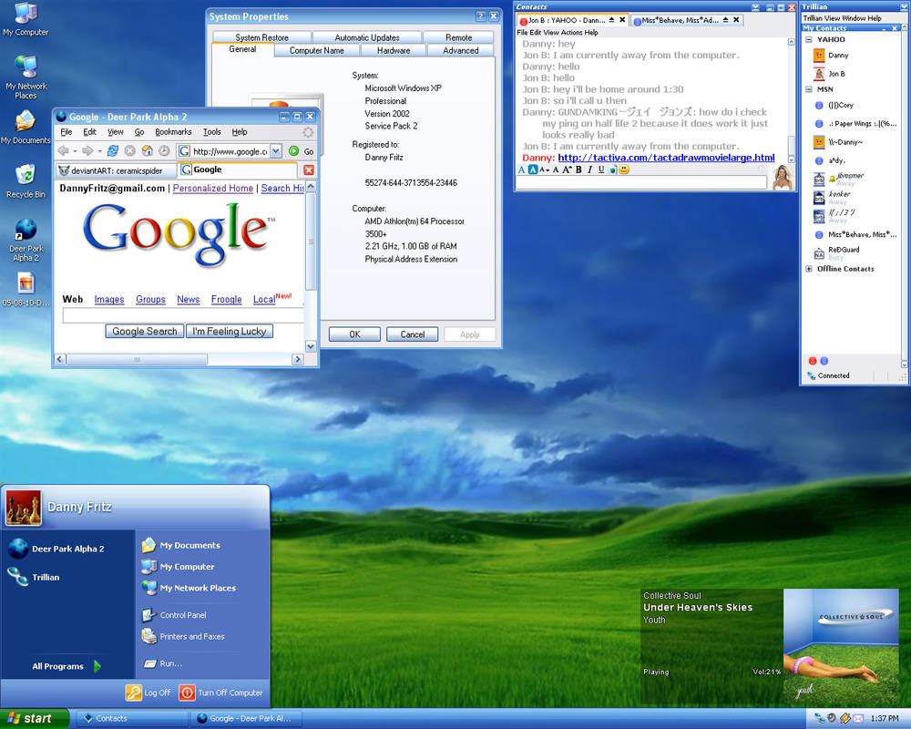 2005 Computer Apps 2005-08-10 Desktop by ceramicspider on DeviantArt