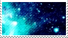 blue space stamp