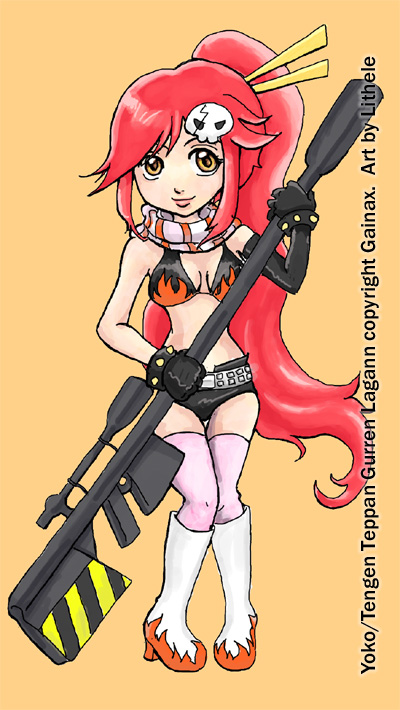 Yoko from Gurren Lagann by lithele