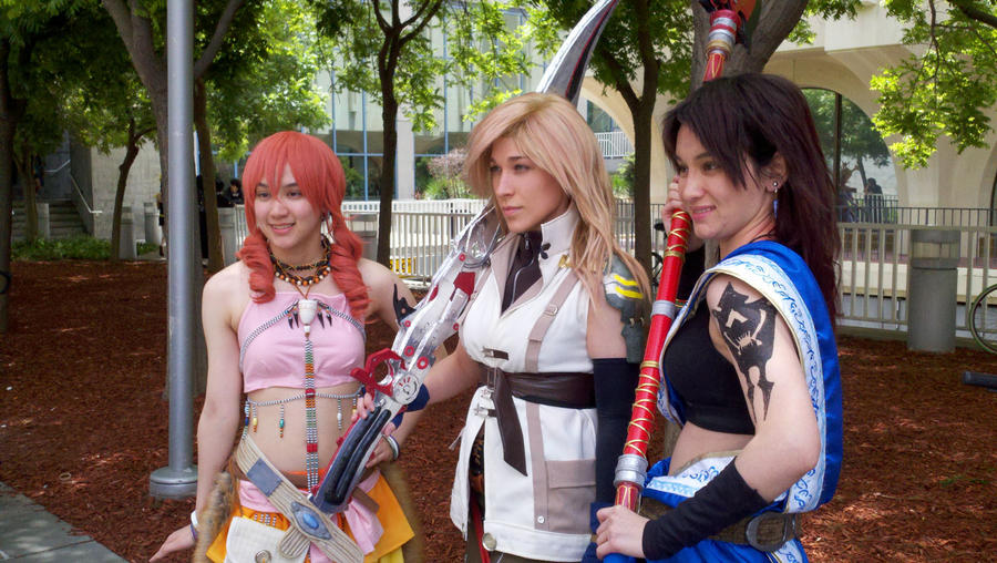 Vanille, Lightning, and Fang by lithele