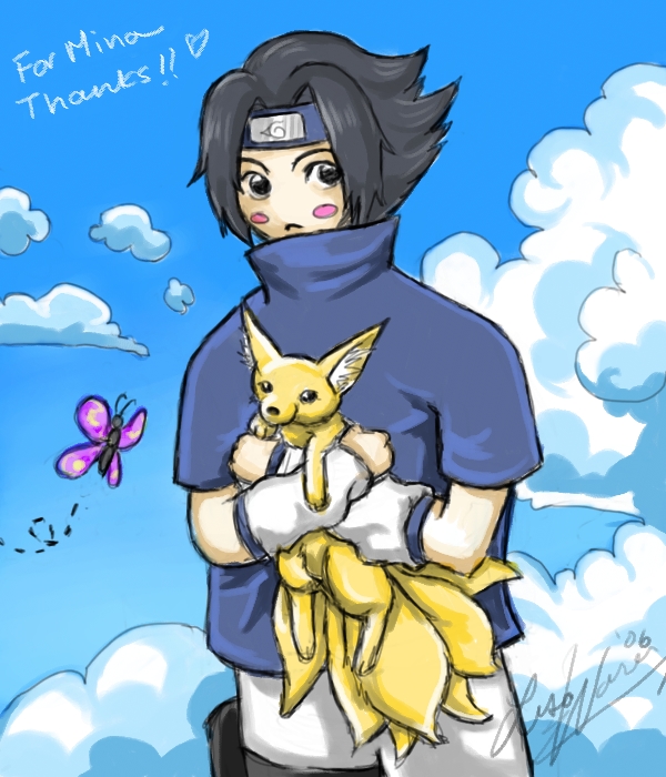 Sasuke chibi by lithele