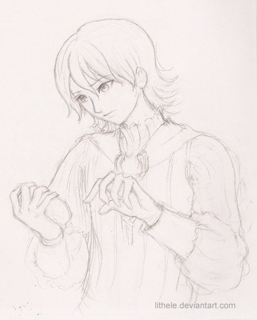 FF12 - Larsa sketch by lithele