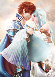 Fire Emblem Eliwood x Ninian by Eldervi