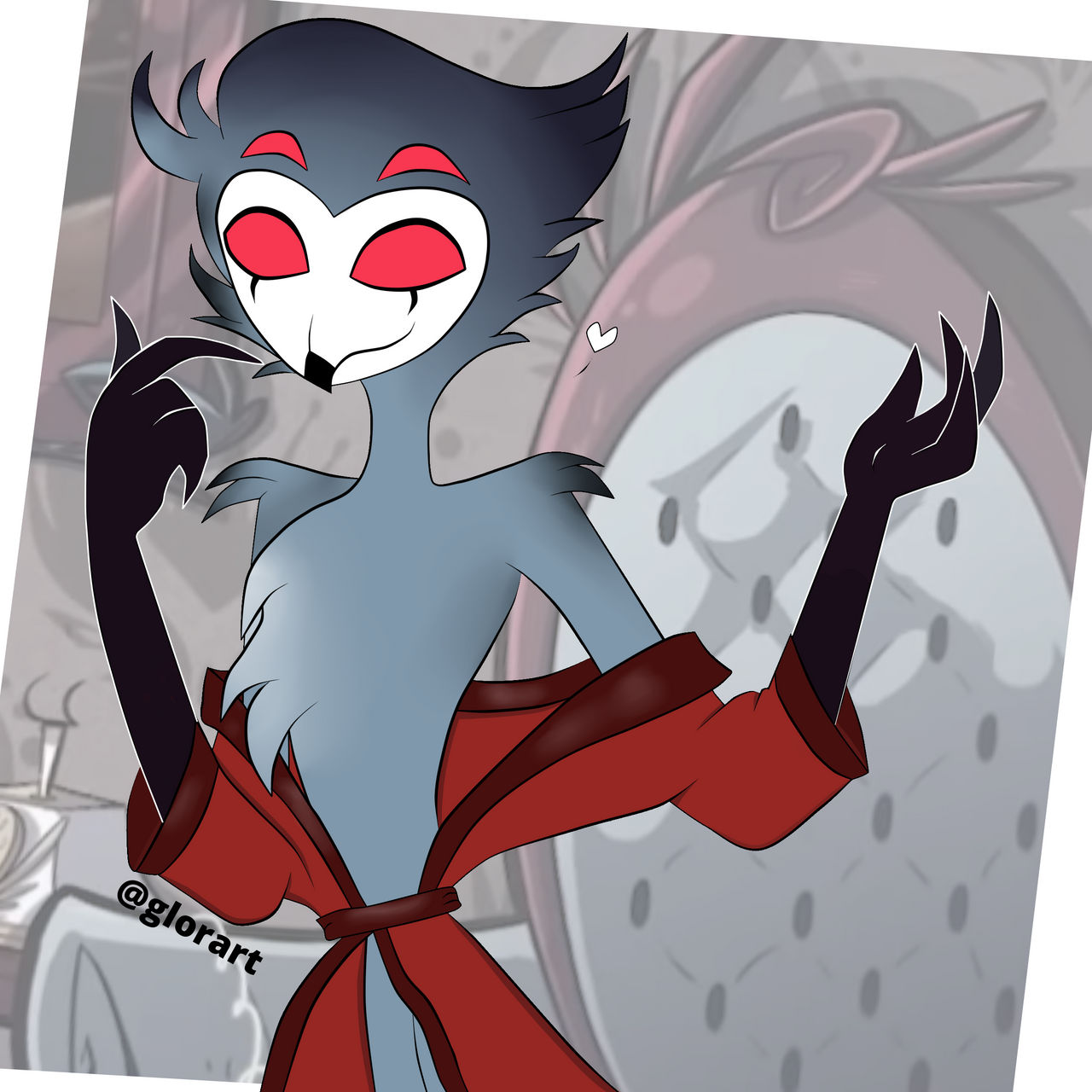 Stolas Robe Pfp Stolas With Robe by Glorart6 on DeviantArt