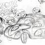 Isaiah in Society Promo Car sketch