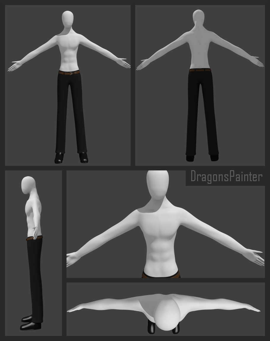 Slenderman Model Shirtless WIP