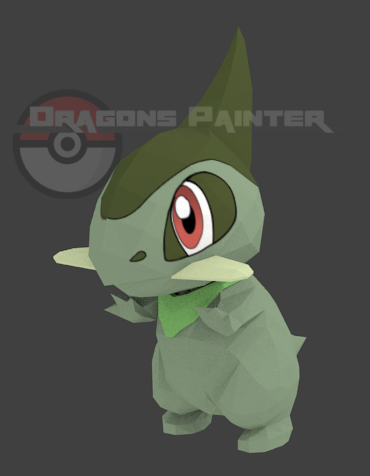 Pixelmon Axew model