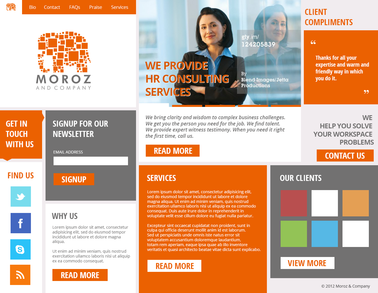 Web design for a HR Consultancy Firm