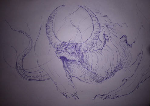 Dragon pen sketch