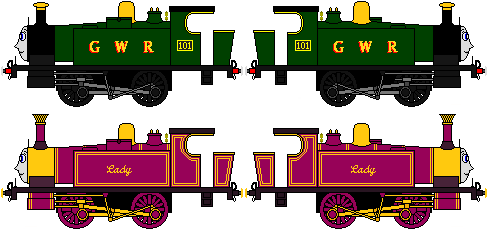 GWR 101 and RWS Lady sprites by sodormatchmaker on DeviantArt